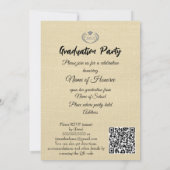 Boho Floral Graduation Party Invite Kaart (Achterkant)