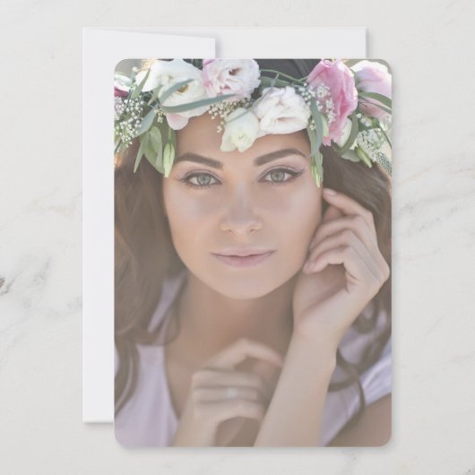 BOHO FLORAL GRADUATION PARTY UITNODIGING (Achterkant)