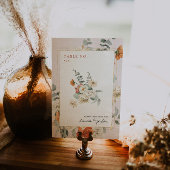 Boho Floral Greenery Botanical | Weddenschap Kaart