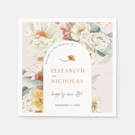 Boho Floral Greenery Botanical Wedding Servet