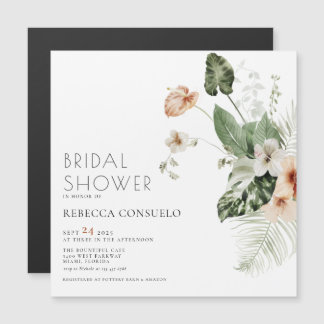 Boho Floral Greenery Vrijgezellenfeest Magnetic In