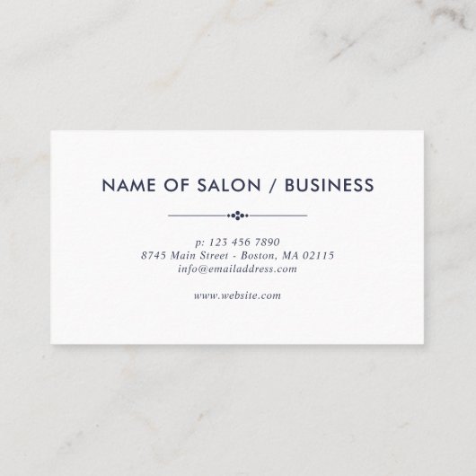 Boho Floral Hair Stylist Loyalty Punch Kaart Six (Achterkant)