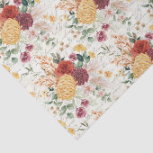  Boho Floral Hand Geschreven Schrift Ontkoppeling  Tissuepapier (Detail)