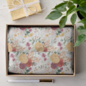  Boho Floral Hand Geschreven Schrift Ontkoppeling  Tissuepapier (Geschenk)