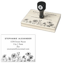 Boho floral hand-getrokken daisies en wilde bloeme