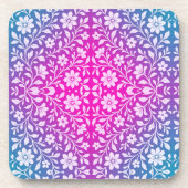 Boho Floral Hard plastic coaster Bier Onderzetter (Voorkant)