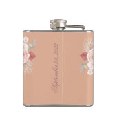 Boho Floral Heart Heupfles (Achterkant)