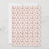 Boho Floral Heilige Koe Hoogland Koe Baby shower Kaart (Achterkant)