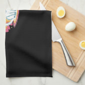 Boho Floral Herfst Black Cat Halloween Essential T Theedoek (Quarter Fold)