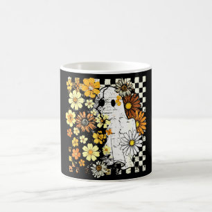 Boho Floral Herfst Ghost Thanksgiving Herfst Vibes Magische Mok