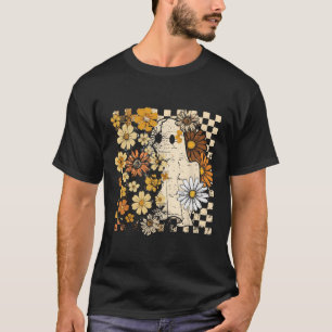 Boho Floral Herfst Ghost Thanksgiving Herfst Vibes T-shirt