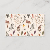 Boho Floral Herfst Waterverf Baby shower Informatiekaartje (Achterkant)