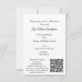 Boho Floral High School Graduation Party  (Achterkant)