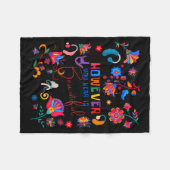 Boho Floral However You Hear Is Beautiful Asl Deaf Fleece Deken (Voorkant (Horizontaal))