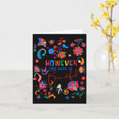 Boho Floral However You Hear Is Beautiful Asl Deaf Kaart (Gele Bloem)