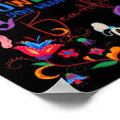 Boho Floral However You Hear Is Beautiful Asl Deaf Poster (Hoek)