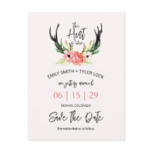 ©Boho Floral Hunt is over de datum redden