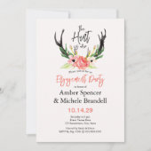 ©Boho Floral Hunt is over verlovingsfeest Kaart (Voorkant)