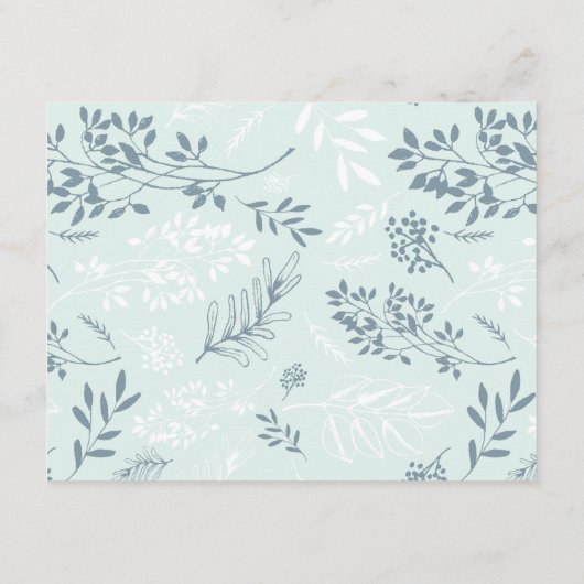 Boho Floral Huwelijksaccommodatie Insert Kaart (Achterkant)