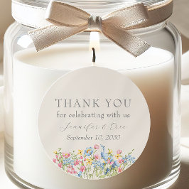 Boho Floral Huwelijksgunst Sticker