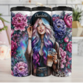 Boho Floral Iced Coffee Dream Thermosbeker