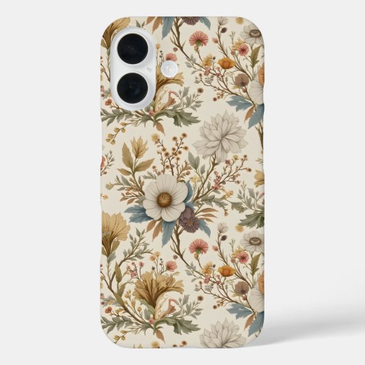 Boho Floral in Beige Case-Mate iPhone Case (Achterkant)