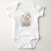 Boho Floral Infant Bodysuit (Voorkant)
