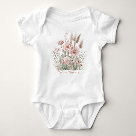 Boho Floral Infant Bodysuit (Voorkant)