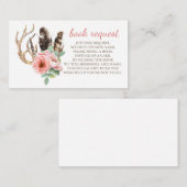 Boho Floral Informatiekaartje (Voorkant / Achterkant)