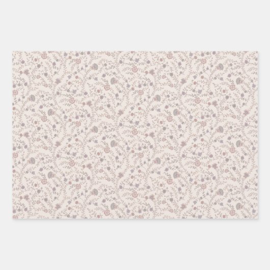  | boho floral inpakpapier vel (Voorkant 3)