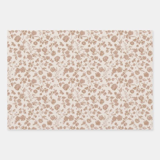  | boho floral inpakpapier vel (Voorkant 2)