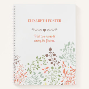 Boho Floral Inspiration Quote Notitieboek