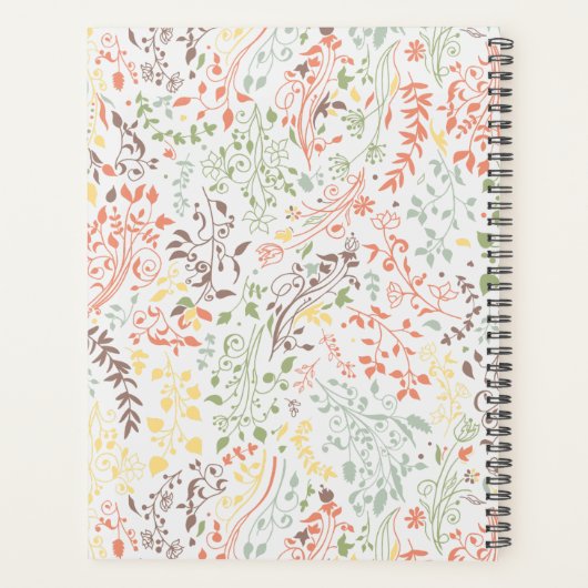 Boho Floral Inspiration Quote Planner (Achterkant)