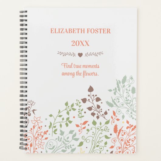 Boho Floral Inspiration Quote Planner (Voorkant)