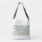 Boho Floral Inspirerend Motivatie quotes Crossbody Tas (Achterkant)