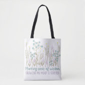 Boho Floral Inspirerend Quotes Boho Style Tote Bag (Voorkant)