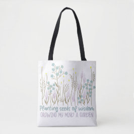 Boho Floral Inspirerend Quotes Boho Style Tote Bag