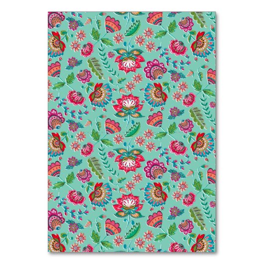 Boho Floral | Instellingen gastnaam | Plaats kaart (Achterkant)