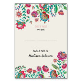 Boho Floral | Instellingen gastnaam | Plaats kaart (Voorkant)