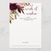 Boho Floral | Kaart advies Vrijgezellenfeest (Voorkant)