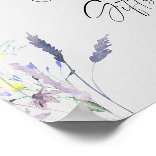 Boho Floral Kaarten en Gifts Poster (Hoek)