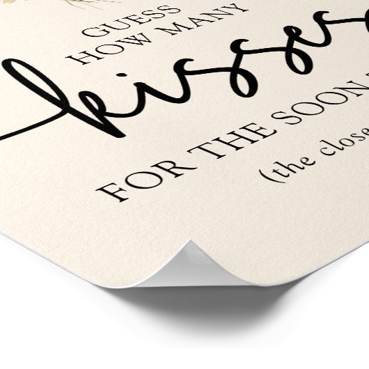 Boho Floral Kisses Poster (Hoek)