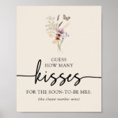Boho Floral Kisses Poster (Voorkant)
