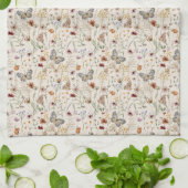 Boho Floral Kitchen Towel Theedoek (Gevouwen)