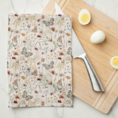 Boho Floral Kitchen Towel Theedoek (Quarter Fold)