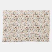 Boho Floral Kitchen Towel Theedoek (Horizontaal)