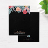 Boho Floral Kleurrijke Oorbel Zwart Visitekaartje (Bureau)