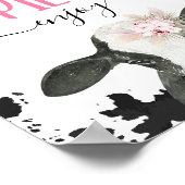 Boho Floral Koe Koe Maandag Afdrukken Voedsel Onde Poster (Hoek)