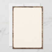 Boho Floral Koe Schedel Western Verjaardagsfeest Kaart (Achterkant)