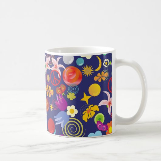 Boho floral koffiemok (Rechts)